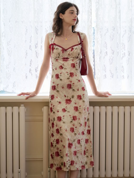 18. A Timeless Floral Elegance in Rose Red