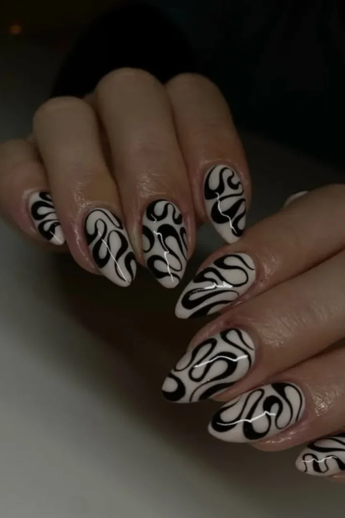High-Contrast Swirls