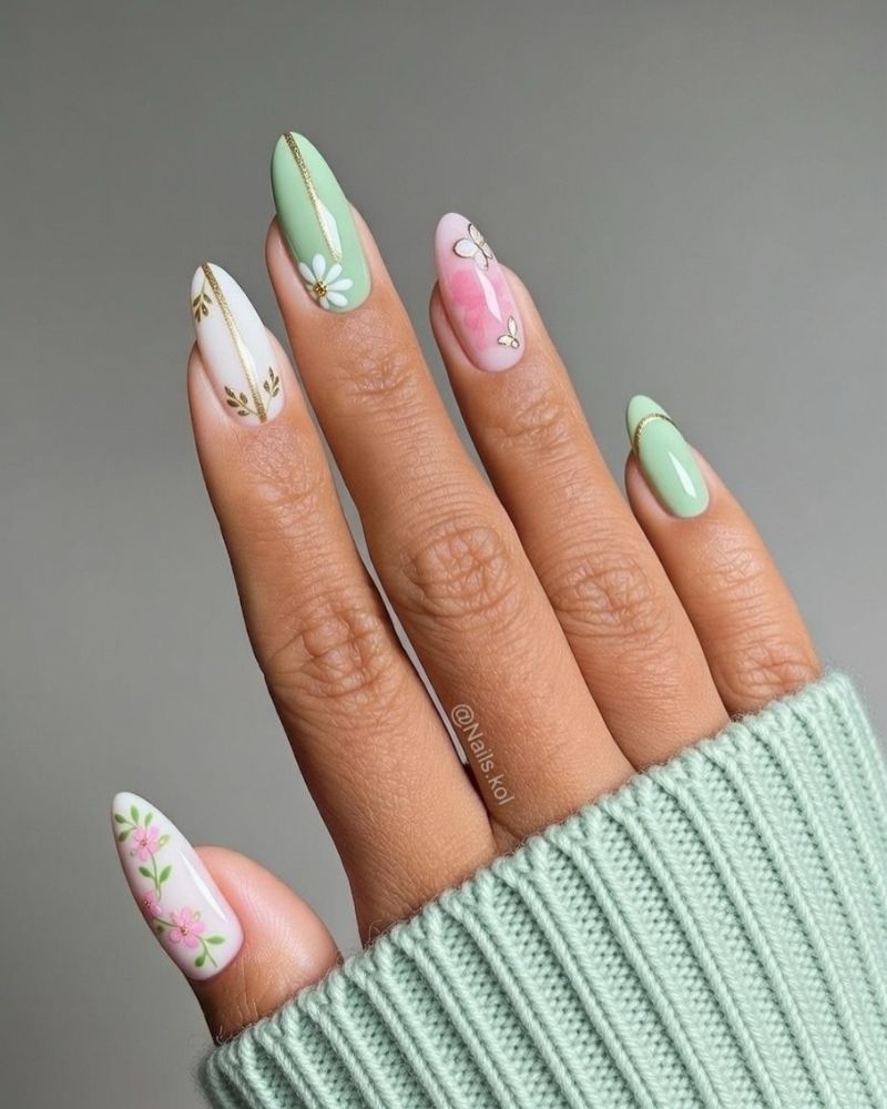 pastel spring nail art designs