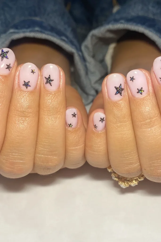 Short Milky Nails
