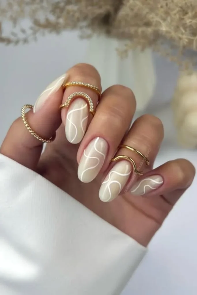 Creamy Nude Swirls