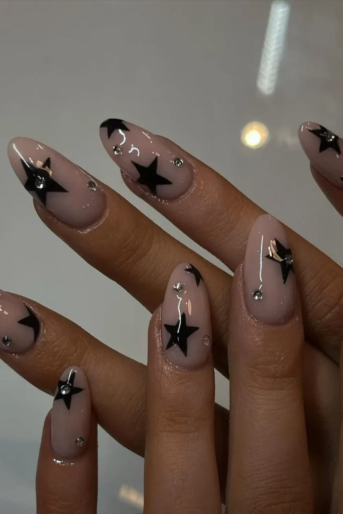 Glossy Nude Nails