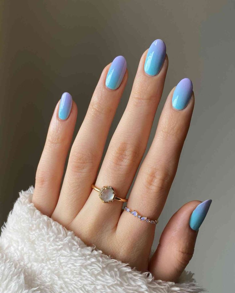 Beautiful Spring Ombre Nails