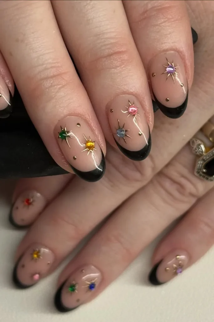 Starry French Tips