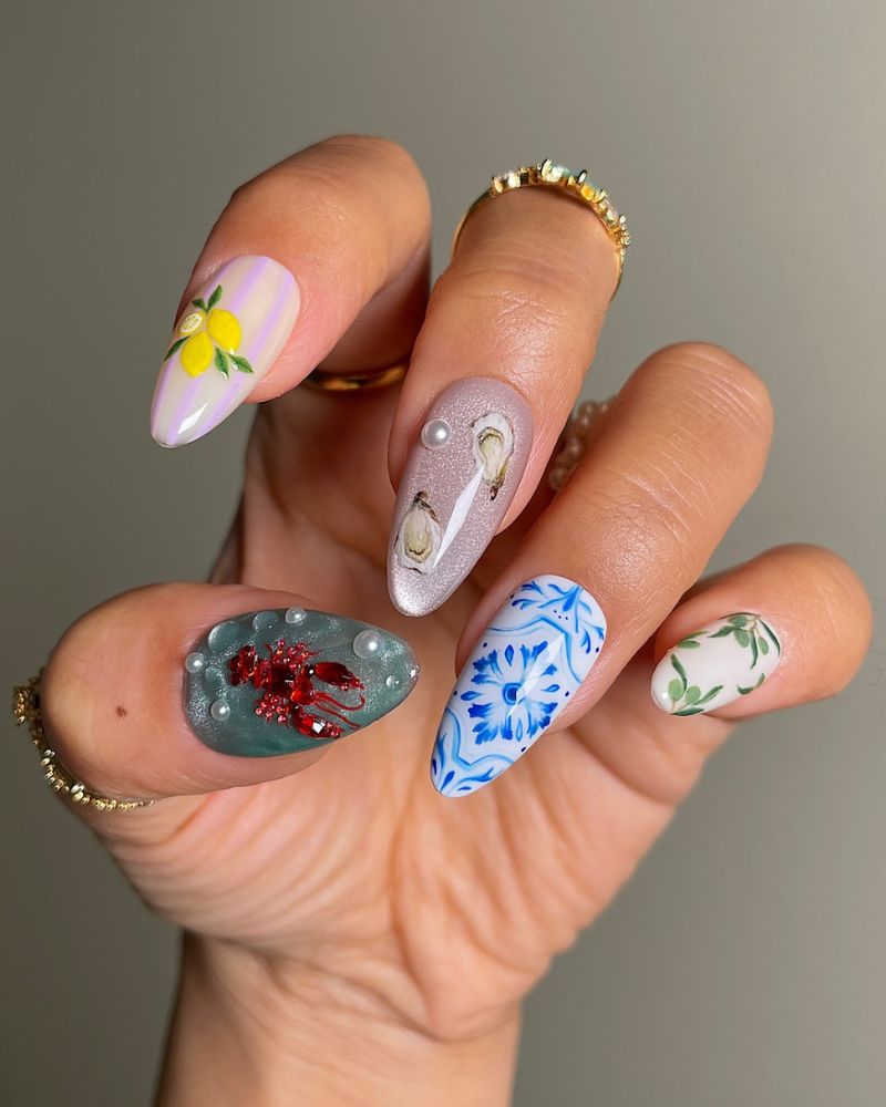 luxury vacation nails for summer