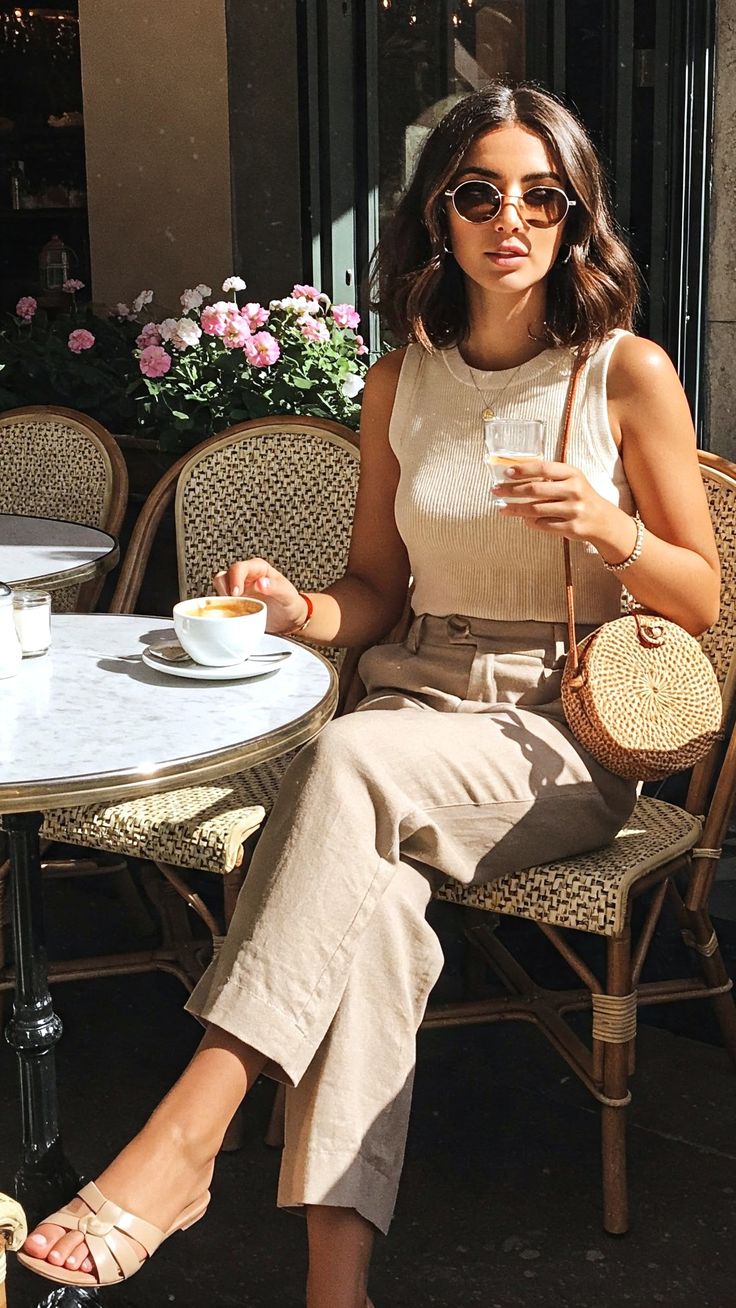 1. Soft Neutrals for a Chic Spring Brunch
