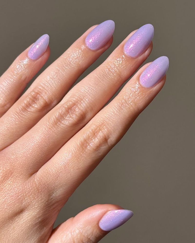 lavender nails for a simple spring manicure