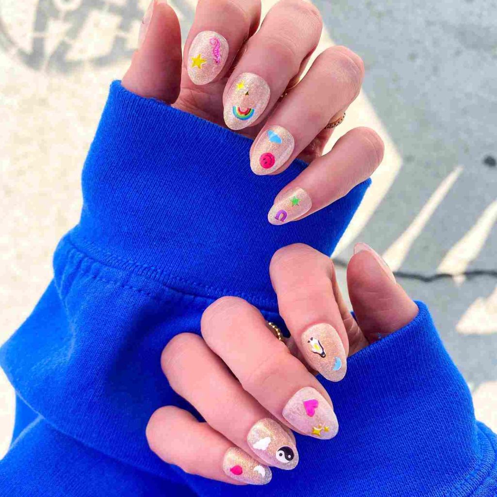90s Inspired Spring Nails