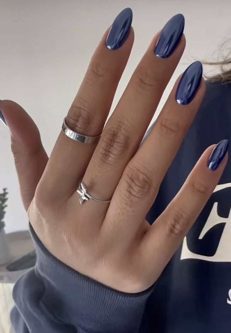 Glossy Midnight Blue Chrome