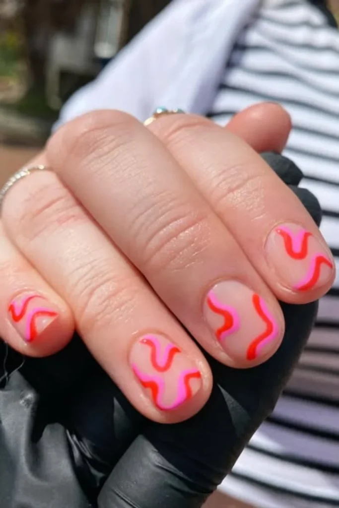 Bright Neon Swirls
