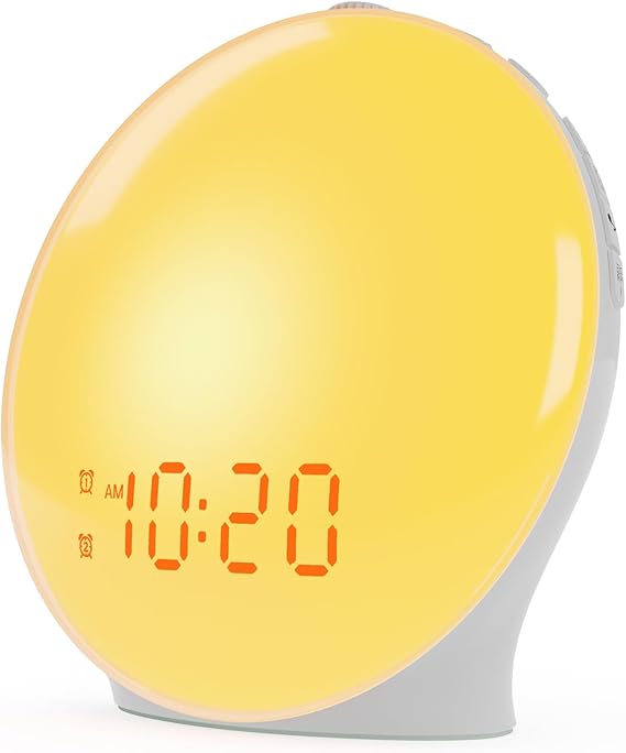 Sleek Sunrise Alarm Clock with Wake-Up Light