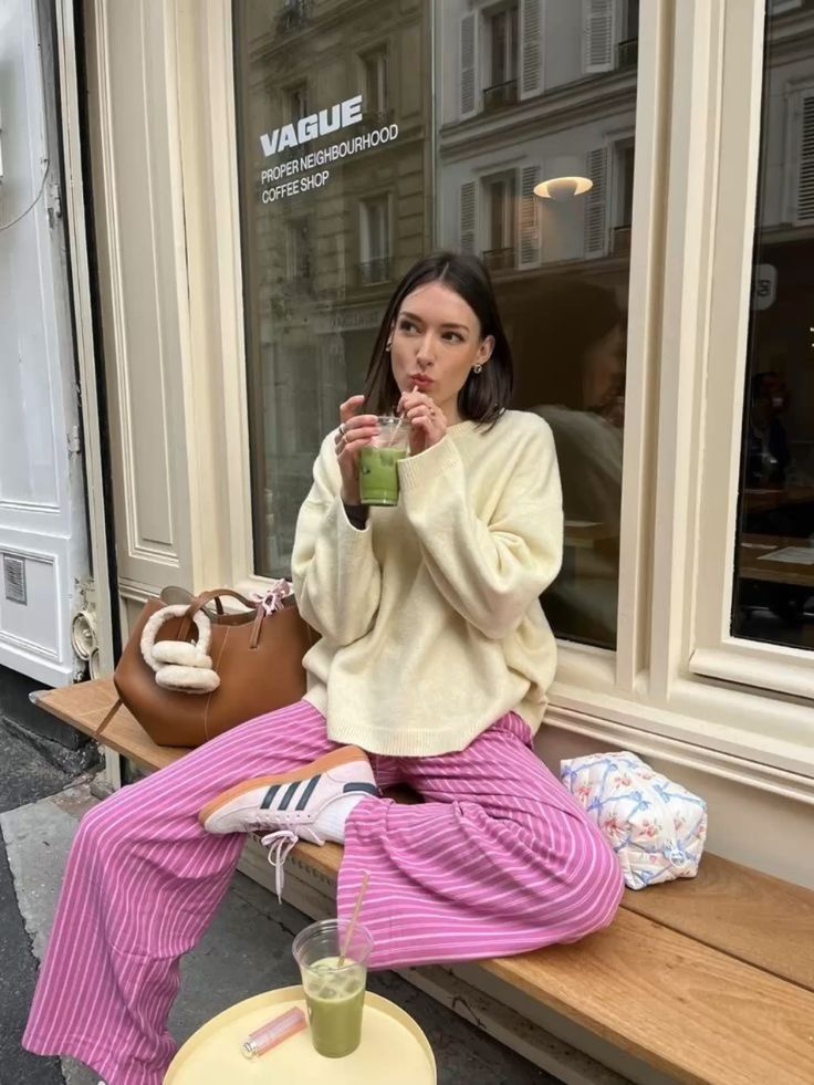 17. Effortless Elegance: Styling Pink Striped Linen Pants for Spring