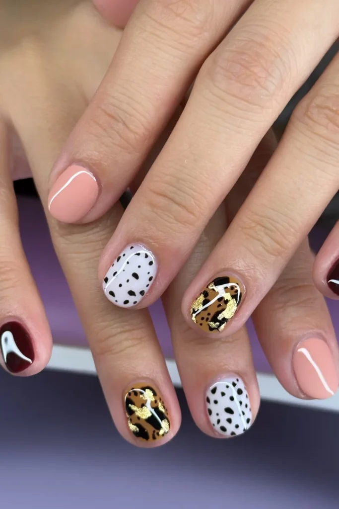 Playful September Mix Nails