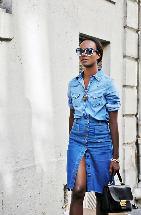 23. Denim on Denim: Effortless Elegance for Spring