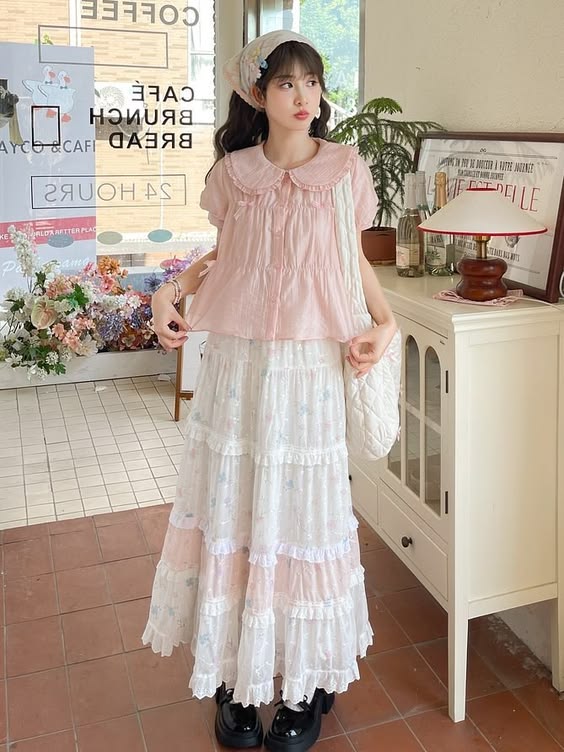 3. Embrace Elegance with Pastel Layers and Delicate Florals