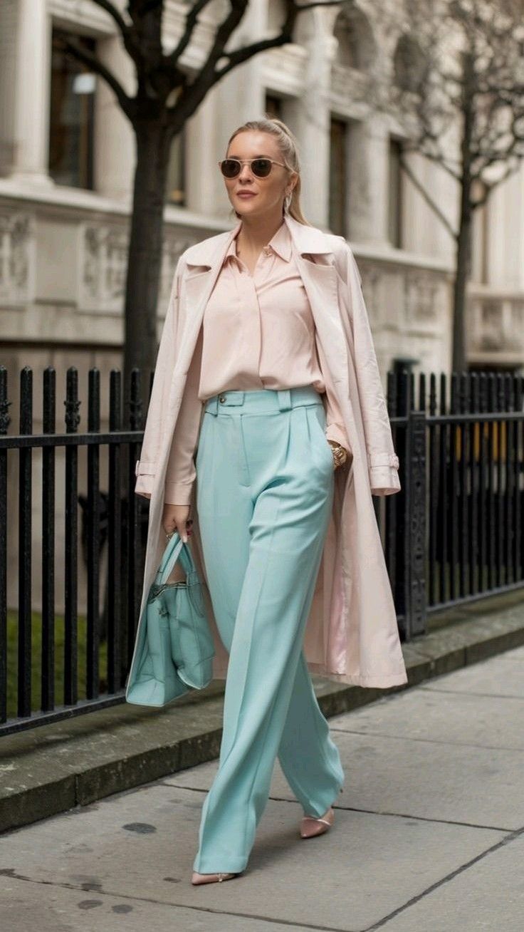 22. Effortless Elegance in Blush and Mint