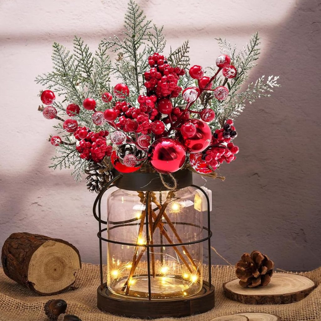 Beautifully wrapped gifts and Christmas decorations