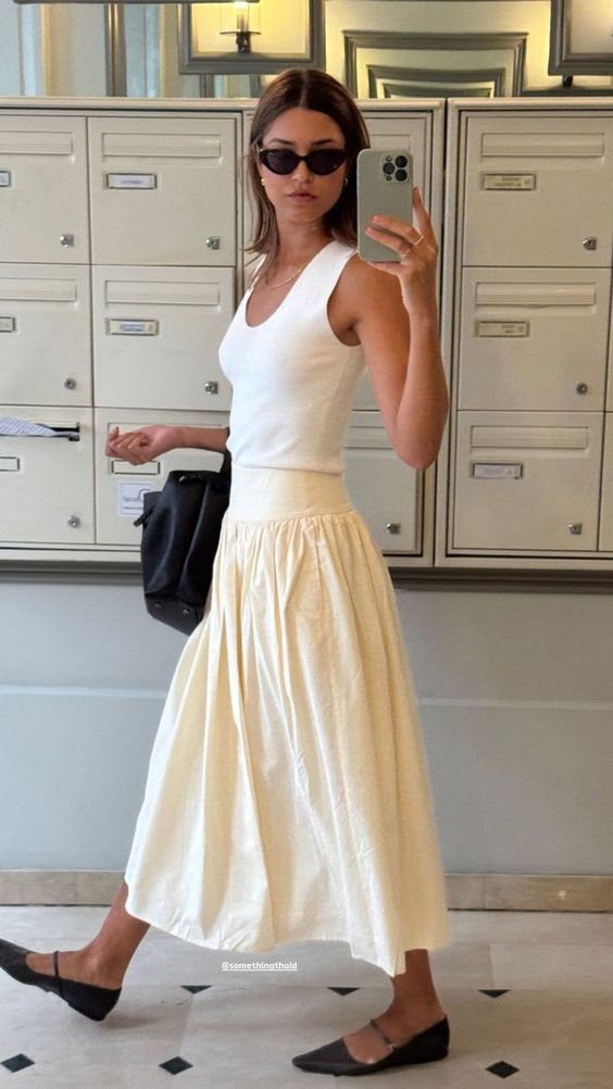 5. Whimsical Elegance: A Cottagecore White Spring Ensemble