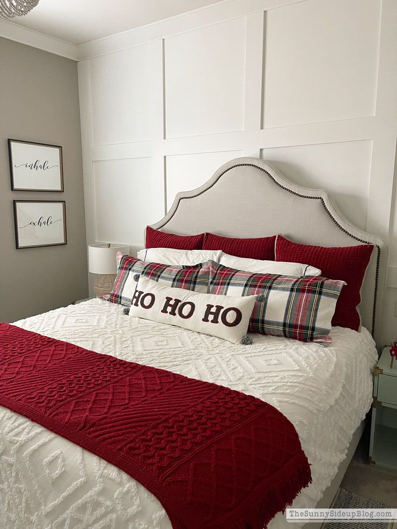 Twinkling lights in a cozy bedroom