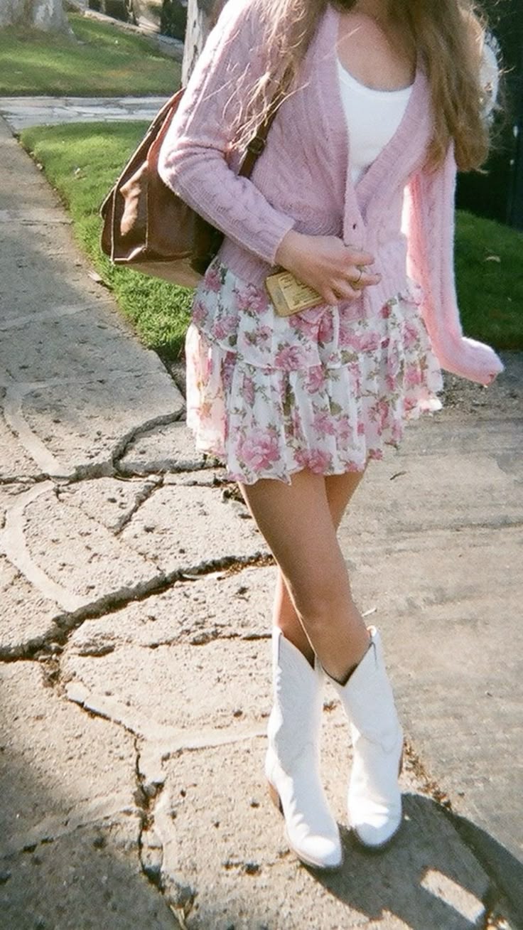 3. Effortless Spring Elegance with a Floral Twist