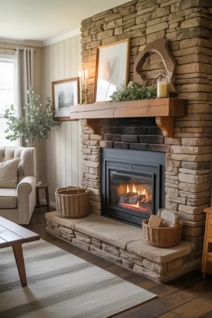A Stone or Brick Fireplace as the Room's Focal Point