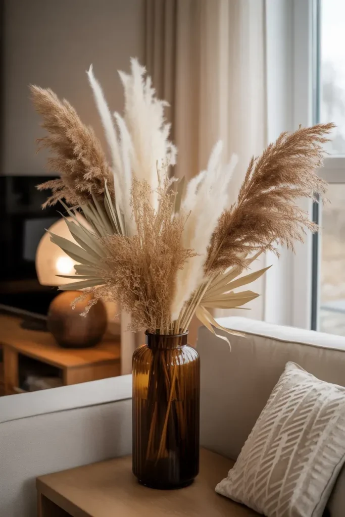 Dried Botanicals and Pampas Grass Arrangements