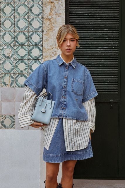 7. Effortless Layers: Denim Meets Stripes for a Spring Refresh