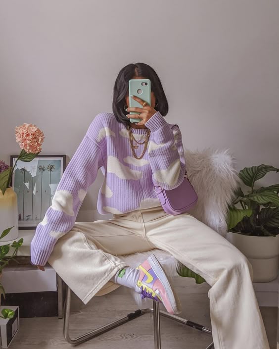 33. "Soft Lavender Dreams: A Pastel Spring Statement"