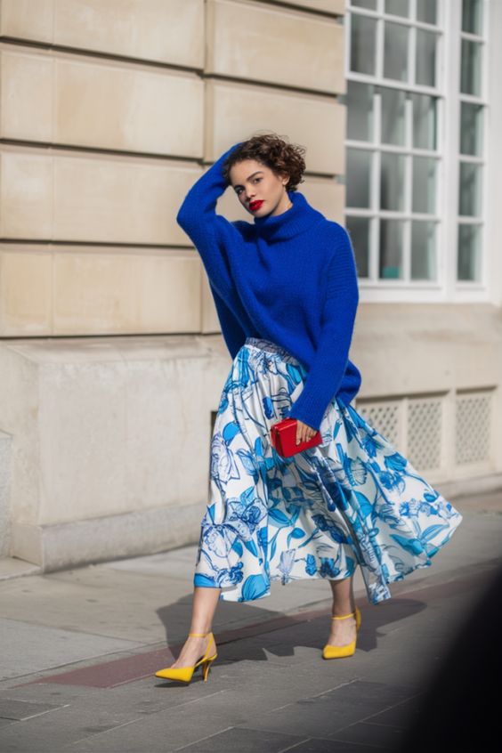 27. Baby Blue Elegance Meets Bold Yellow Accents