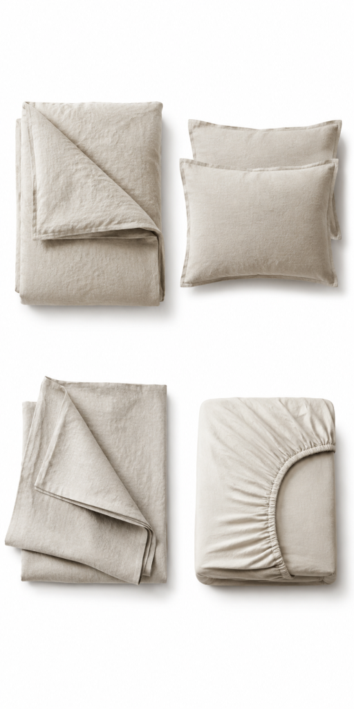 Linen duvet set