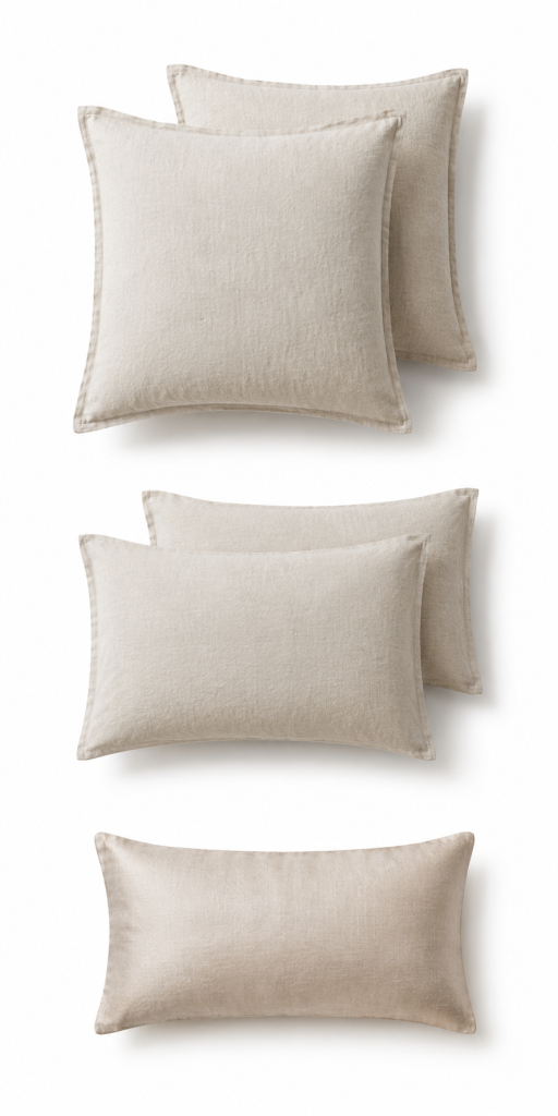 Oversized euro shams