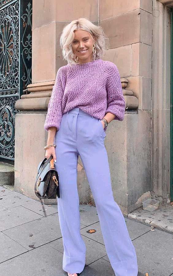 13. Effortless Elegance in Lavender Hues
