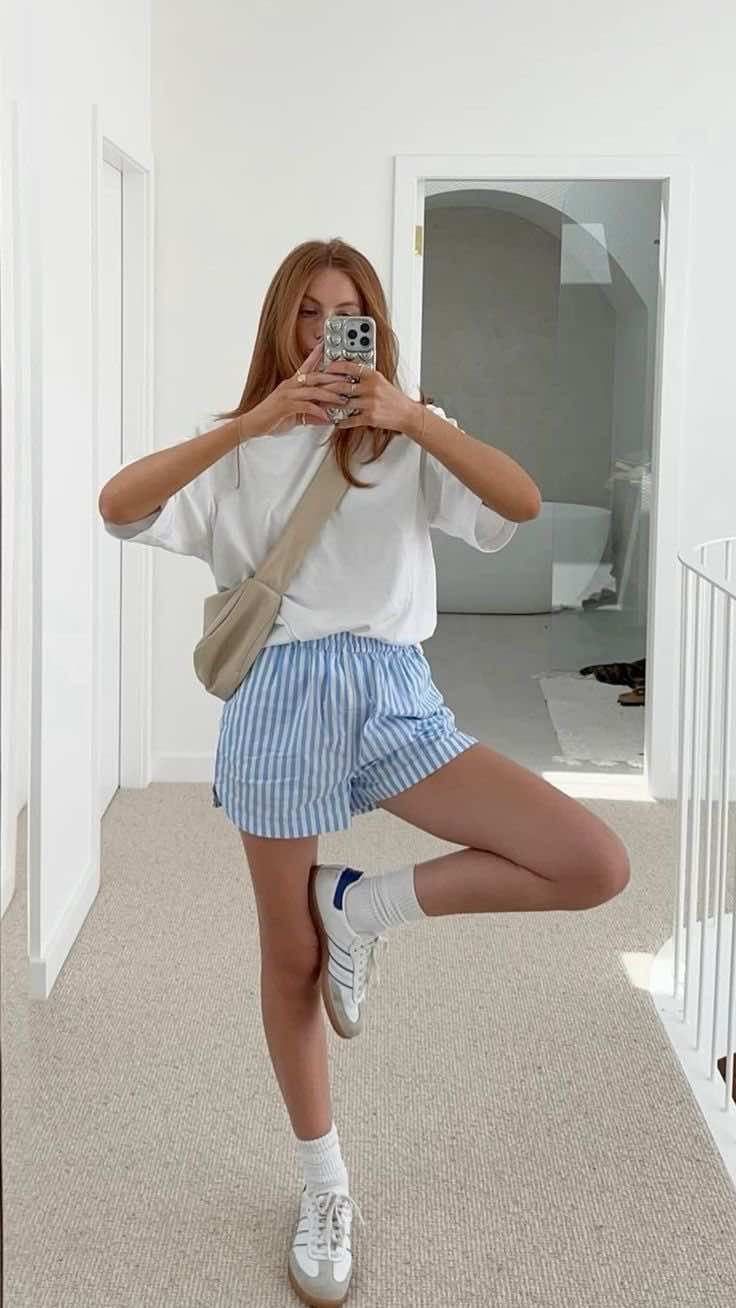 Where Comfort Meets Style: Striped Simplicity