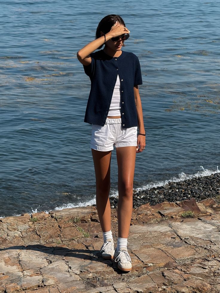 Navy Charm by the Shoreline