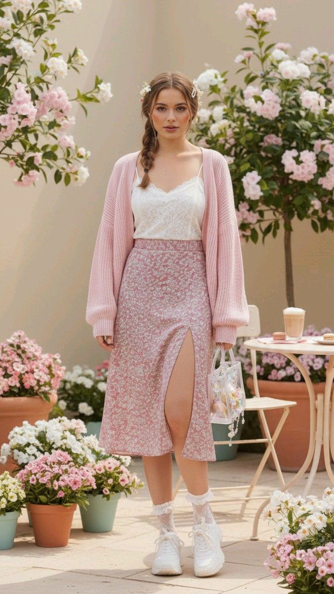 5. Soft Pink Elegance: A Delicate Spring Ensemble