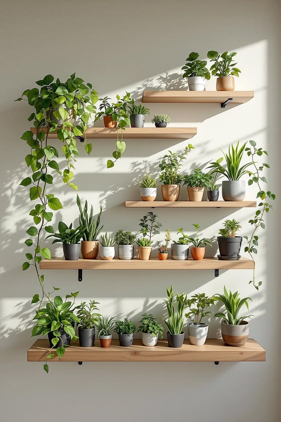 Transform Your Walls with a Vibrant Indoor Plant Display