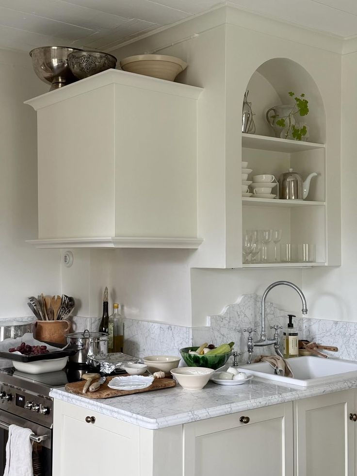 Modern leaning Nancy Meyers kitchen inspiration