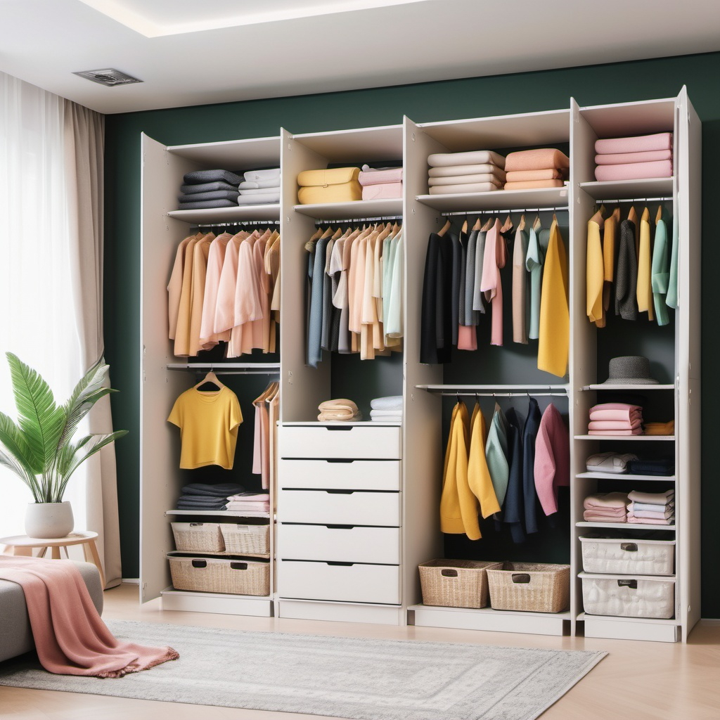 Closet organizing steps