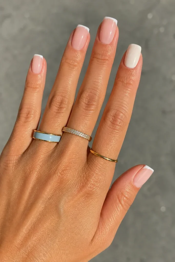Soft White French Tips