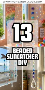 13 Beaded Suncatcher DIY Ideas for Sparkling Window Decor