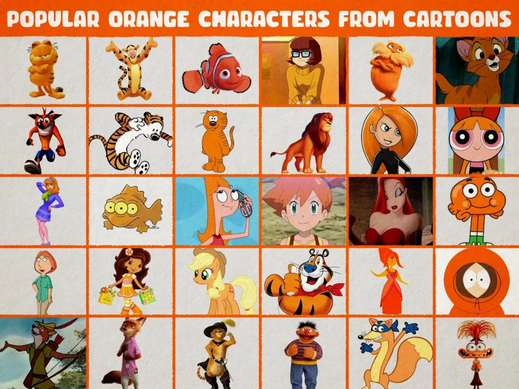 30 Iconic Orange Cartoon Characters from Shows & Movies