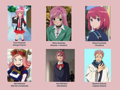 We couldn’t leave off these pink-haired characters.