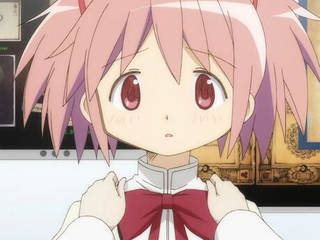 Madoka Kaname is a sweet girl who gains magical powers.
