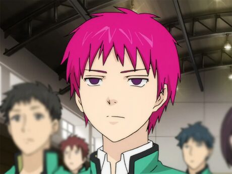 Kusuo Saiki is a pink-haired anime boy.