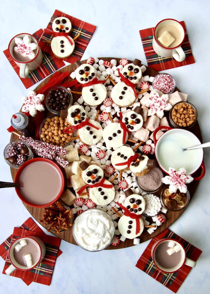 Snowman Scotcheroos Christmas food
