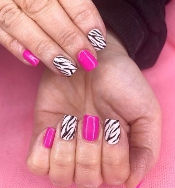 @beautybyellax_ zebra print nails