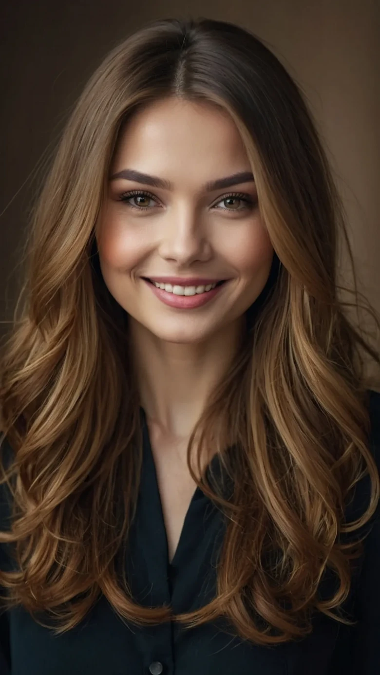 Honey-Blonde Waves with Espresso Roots