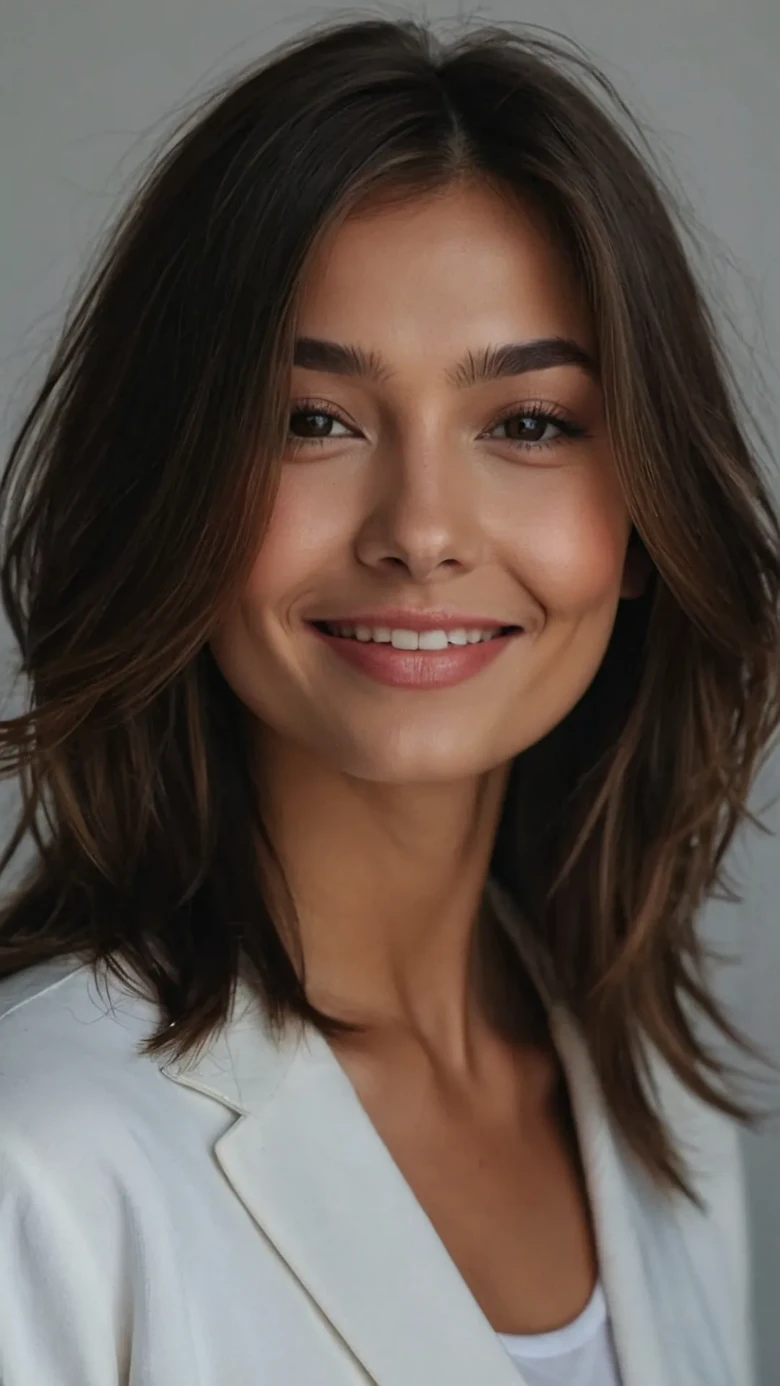 Layered Bob with Side-Swept Bangs