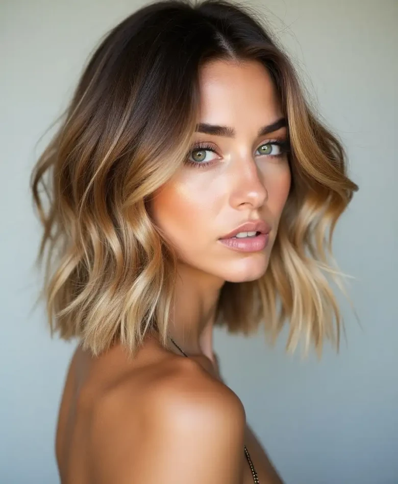 Casual Honey-Blonde Waves