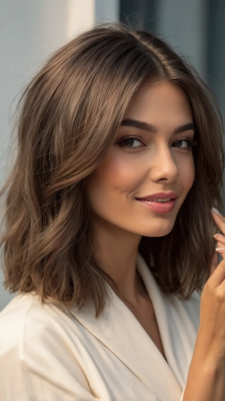 Classic Wavy Bob with Face-Framing Layers